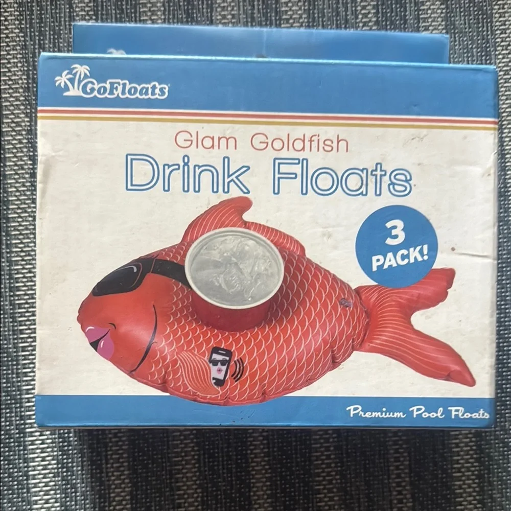 Glam Goldfish Drink Floats - 3 Pack